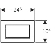 Клавиша Geberit Sigma Type 30 115.893.KJ.1, металл, белый/хром - Gidratop.ru изображение