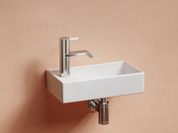 Умывальник подвесной прямоугольный (чаша справа, отверстие под смеситель слева) Element 407x217x100 - Gidratop.ru изображение