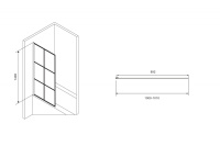 Шторка на ванну ABBER Immer Offen AG72100B - Gidratop.ru изображение