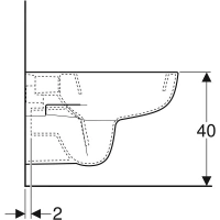 Подвесной унитаз Geberit Smyle 500.211.01.1, белый - Gidratop.ru изображение
