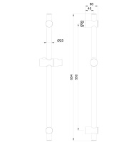 Душевая штанга WONZON & WOGHAND, Хром (WW-SL04-CR) - Gidratop.ru изображение