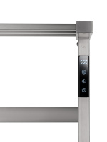 Полотенцесушитель электрический WONZON & WOGHAND FRANKFURT, Брашированный никель (WW-A1026-BR) - Gidratop.ru изображение