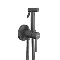 RELAX-DIF-NOP Гигиенический душ со смесителем, черный матовый - Gidratop.ru изображение