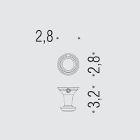 Colombo Hermitag, Крючок, цвет: античная бронза - Gidratop.ru изображение