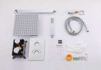 Душевая система ABBER Weiss Insel AF8051 скрытого монтажа без излива, термостат, хром - Gidratop.ru изображение