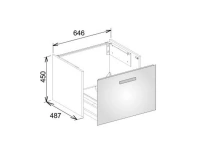 Тумба под раковину Keuco Royal Universe 32750 210000 подвесная 65 см, белый глянцевый - Gidratop.ru изображение