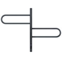 Полотенцесушитель электрический Vincea VTD-1R1CGE 44x60, графит, таймер - Gidratop.ru изображение