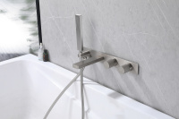 Смеситель ABBER Rund AF8730SP для ванны скрытого монтажа, сатин - Gidratop.ru изображение