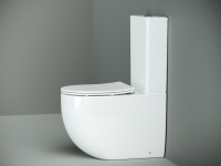 Напольный пристенный унитаз Metropol Rimless - Gidratop.ru изображение