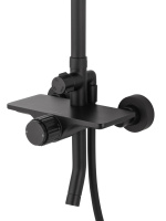 Душевая система WONZON & WOGHAND CLICK, Черный матовый (WW-N3S962-MB) - Gidratop.ru изображение