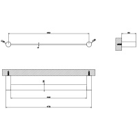 GESSI 316 полотенцедержатель, 45 см, цвет: Black XL - Gidratop.ru изображение