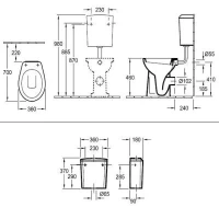 Приставной унитаз Villeroy&Boch O.novo 6683 с бачком 7794 2101 - Gidratop.ru изображение