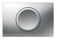 Смывная клавиша Geberit Delta15, смыв/стоп: хром матовый, 115.109.46.1 - Gidratop.ru изображение