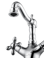 Смеситель для раковины WONZON & WOGHAND RETRO, Хром (WW-88139020-CR) - Gidratop.ru изображение