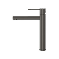 RELAX-LC2-GM-W0 Смеситель для накладной раковины однорычажный без донного клапана, оружейная сталь - Gidratop.ru изображение