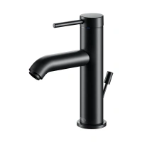 Смеситель Keuco Ixmo Soft 59502372000 для раковины, с донным клапаном, цвет черный матовый - Gidratop.ru изображение