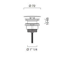 Catalano Слив плоский для раковин без перелива - Gidratop.ru изображение