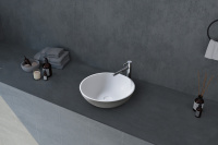 Раковина накладная ABBER Stein AS2608 белая матовая - Gidratop.ru изображение