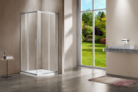 Душевой уголок Garda VSS-1G9011CL, 1100*900, хром, стекло прозрачное - Gidratop.ru изображение