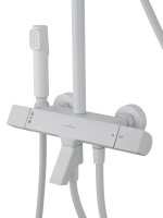 Душевая система с термостатом WONZON & WOGHAND The ONE, Белый матовый (WW-B3094-MW) - Gidratop.ru изображение