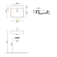 Catalano Premium Раковина 50*47, цвет белый глянцевый - Gidratop.ru изображение