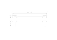 Вешалка для полотенец WONZON & WOGHAND GRAFFITY, Темный графит (WW-9312-BGM) - Gidratop.ru изображение