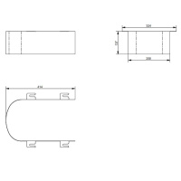 Металлическая декоративная панель для подвесного унитаза CW512YR, цвет: серебристый - Gidratop.ru изображение