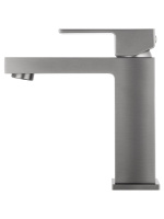 Смеситель для раковины WONZON & WOGHAND CUBE, Темный графит (WW-88139016-BGM) - Gidratop.ru изображение