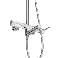 RELAX-CVD-01 Душевая стойка со смесителем и изливом, хром - Gidratop.ru изображение