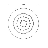 Gessi Body Jets встраиваемая поворотная боковая форсунка (внешняя часть), цвет: Copper PVD - Gidratop.ru изображение