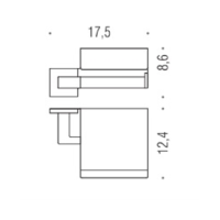 Colombo Basic Q Держатель туалетной бумаги, Цвет: хром - Gidratop.ru изображение