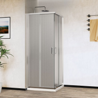 Душевой уголок City VSS-5CT9010MT, 1000*900, хром, стекло текстурное - Gidratop.ru изображение