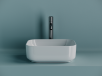 Умывальник чаша накладная прямоугольная Element 400x305x140мм - Gidratop.ru изображение