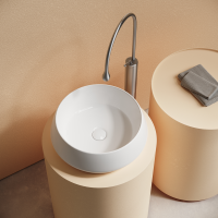 Раковина CERAMICANOVA Maya накладная круглая 400x400x140 белый CN12004 - Gidratop.ru изображение