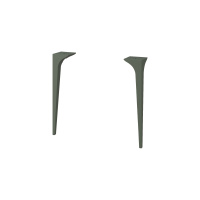 Ножки для шкафчика, комплект 2 штуки, высота 39 см, дерево 40317 Verde opaco, 8,5x8,5x39 - Gidratop.ru изображение