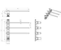 Полотенцесушитель электрический встраиваемый WONZON & WOGHAND DORTMUND, Черный матовый (WW-A363-MB) - Gidratop.ru изображение