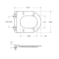 Унитаз-компакт безободковый со смывом TORNADO BelBagno FLAY-TOR BB2149CP-TOR/BB2149T/BB2031SC - Gidratop.ru изображение