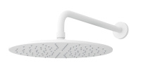 LEAF-DSIP-30-L-BIO Душевая система с дивиатором для верхнего и ручного душа, верхний душ из стены 30 см, исполнение Белый матовый - Gidratop.ru изображение