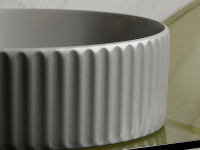 Умывальник чаша накладная круглая (цвет Антрацит Матовый) Element 360x360x115мм - Gidratop.ru изображение