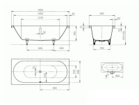 Стальная ванна Kaldewei Classic Duo мод. 110, 180 х 80 х 43 см, anti-slip, 2910.3000.0001 - Gidratop.ru изображение