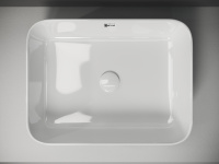Умывальник чаша ELEMENT накладная прямоугольная 500x400x130мм - Gidratop.ru изображение