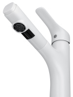 Смеситель для раковины с выдвижным изливом WONZON & WOGHAND, Белый матовый (WW-AE4151-MW) - Gidratop.ru изображение