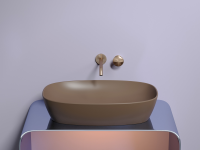 Умывальник чаша накладная овальная (цвет Темно-x - Gidratop.ru изображение