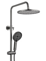 Душевая система с термостатом WONZON & WOGHAND The ONE, Темный графит (WW-B3094-BGG) - Gidratop.ru изображение