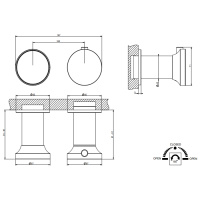 GESSI Origini внешние части встроенного термост смесителя для ванны на 2 позиц, в компл с отд вставкой, цвет: Black Metal Brushed PVD - Gidratop.ru изображение