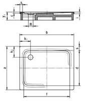 Поддон душевой Kaldewei Superplan мод. 389-2 80 x 120 x h12 cм, 4473.3500.0001 anti-slip - Gidratop.ru изображение