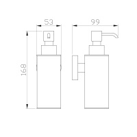 Дозатор мыла WONZON & WOGHAND EASY, Хром (WW-8132) - Gidratop.ru изображение