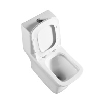 NEON Унитаз-моноблок с сиденьем дюропласт soft close, P-trap BB8617CPR-MN/SC - Gidratop.ru изображение