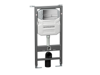 Система инсталляции для унитазов CERAMICANOVA Envision с кнопкой смыва Flat цвет хром матовый, креплениями, арт. CN1002M - Gidratop.ru изображение