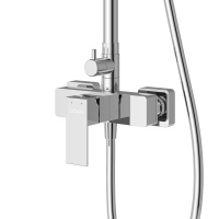 SLIDER-CD-01 Душевая стойка со смесителем, хром - Gidratop.ru изображение